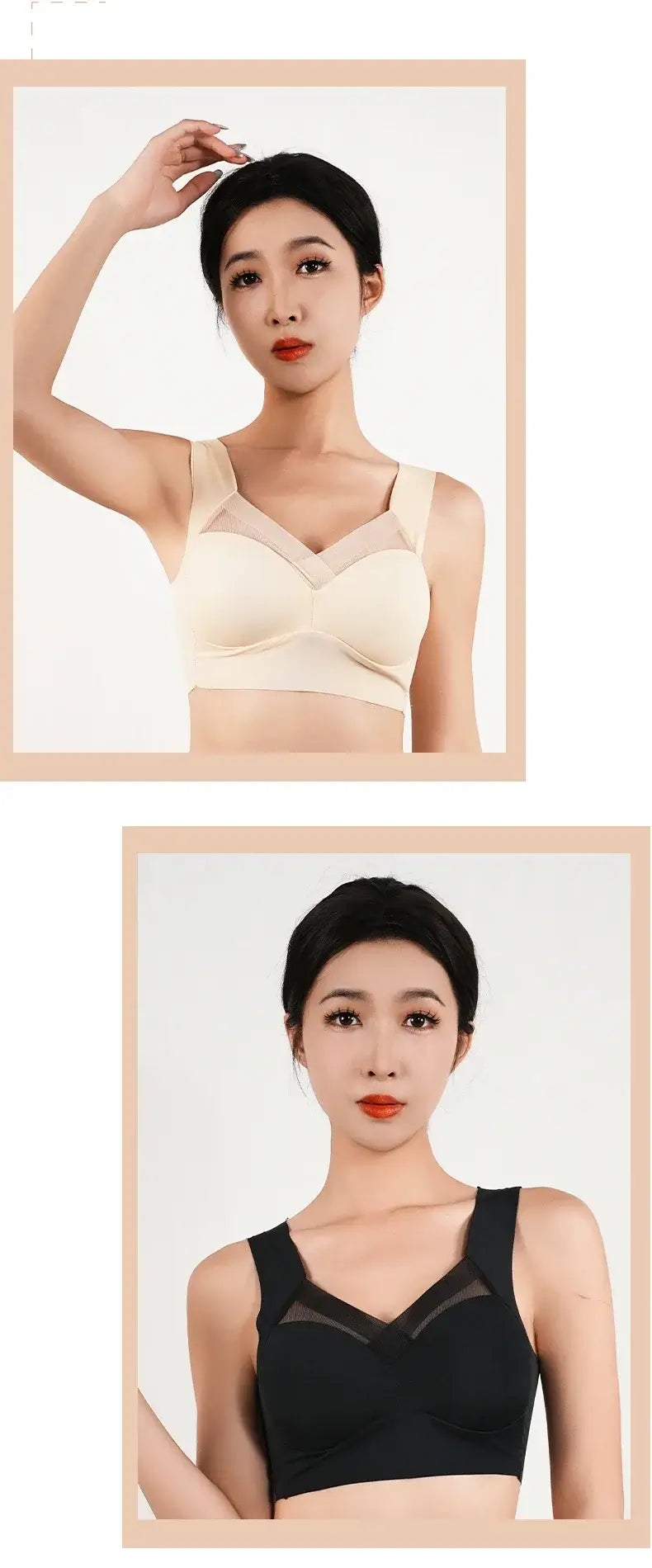 Women Ice Silk Seamless Push Up Bra