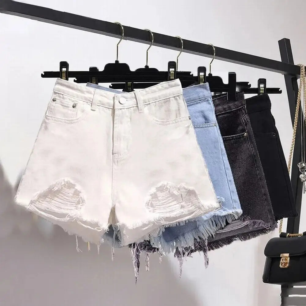 Summer Women's High Waist Cowboy Denim Shorts