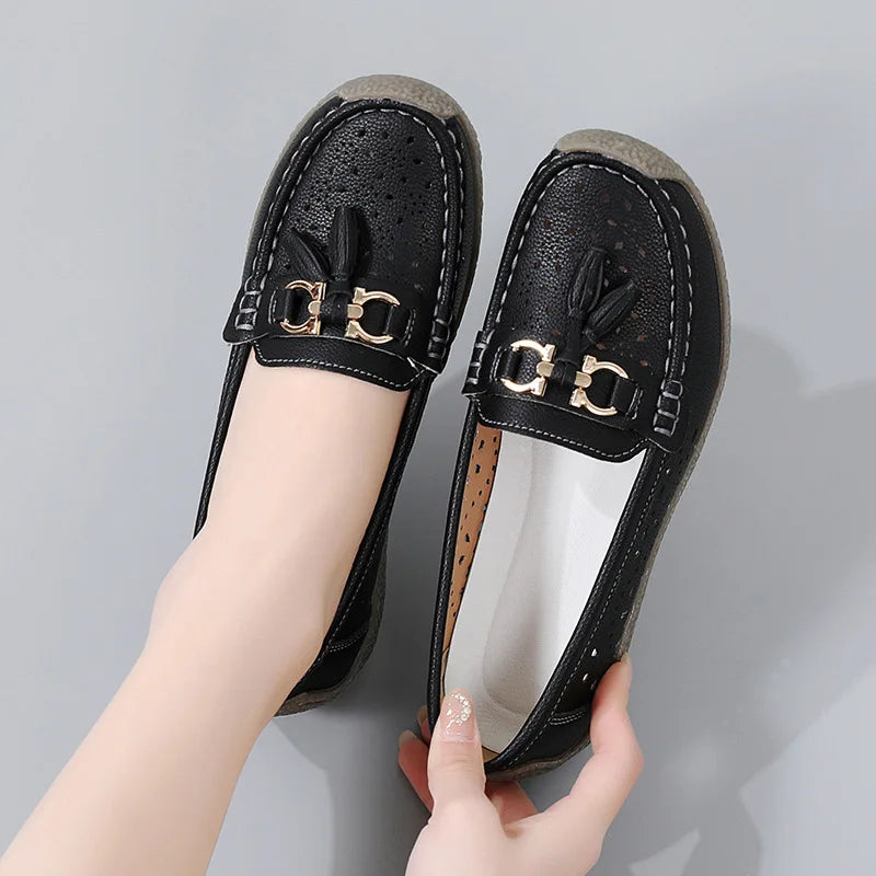 Round Toe Nurse Loafers – Soft Sole & Non-slip 2025