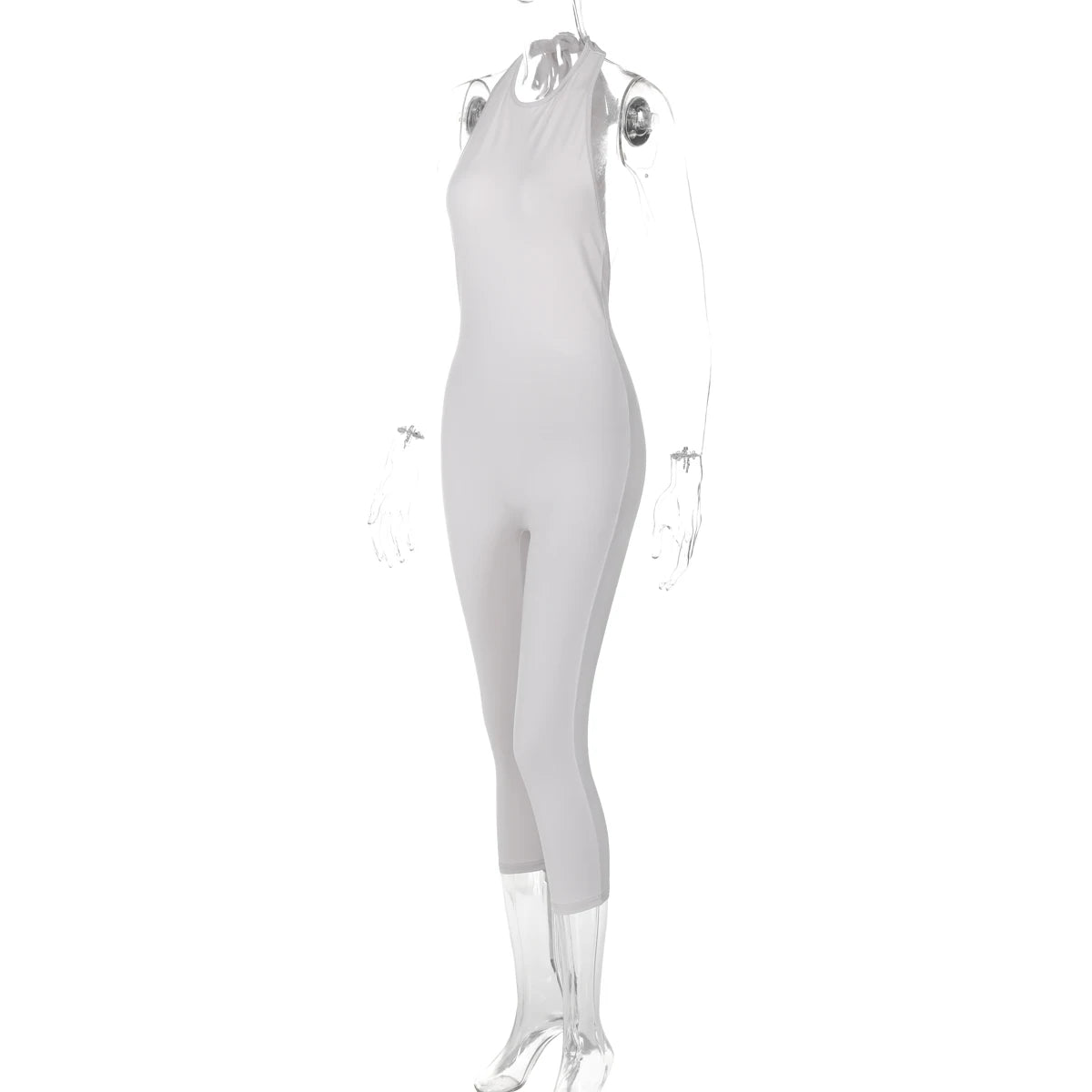 HaloGlam™ – Halter Backless Party Club Jumpsuit (Shiny, Bold & Daring)