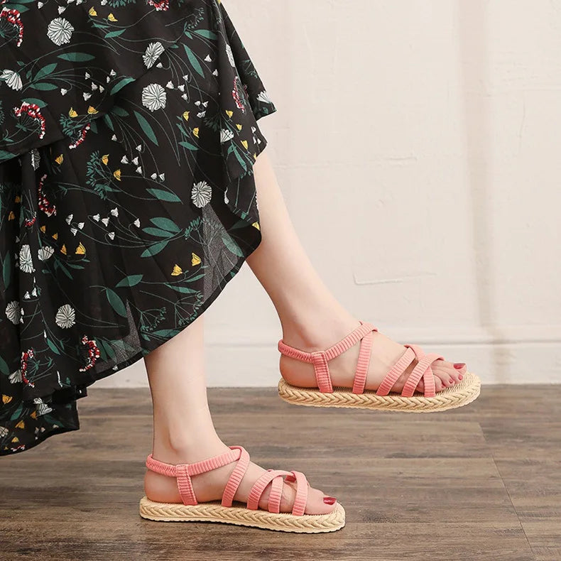 Women Soft Sole Flat Sandals Non Slip Shoes