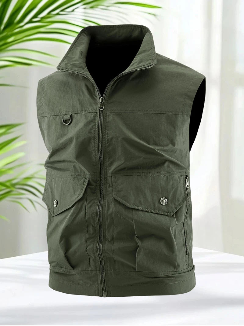 Men's Plus Size Summer Vest Jacket 2025