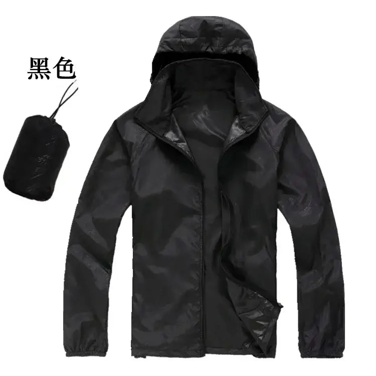 Women Lightweight Waterproof Hooded Windbreaker
