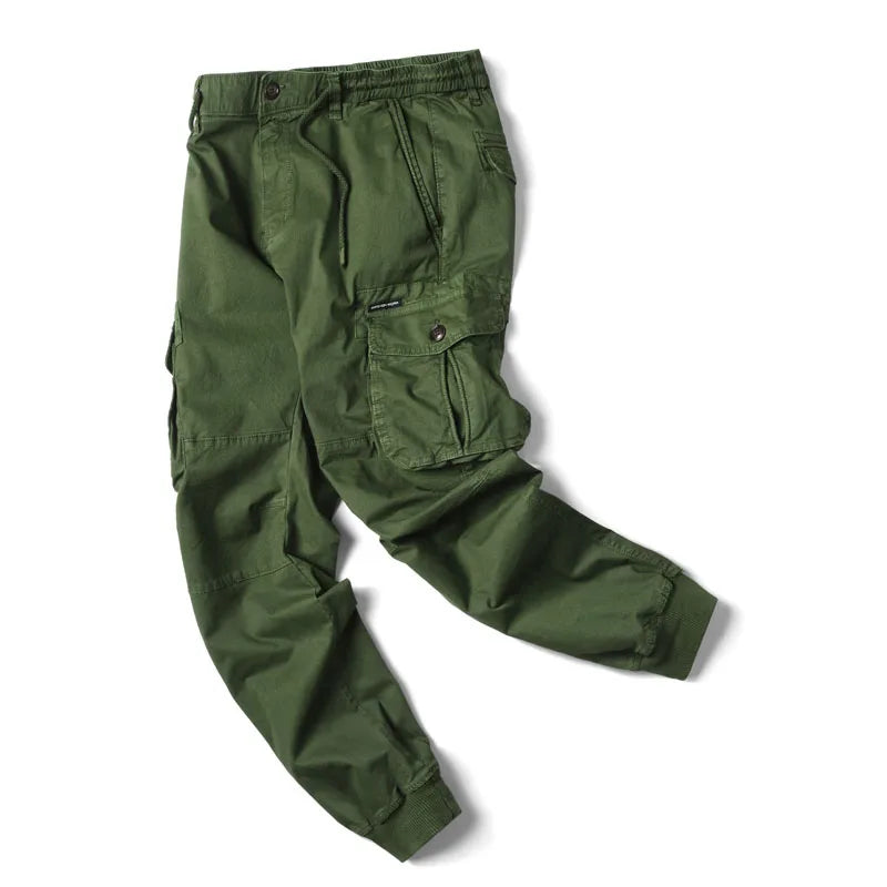 Men's Plus Size Cargo Jogger Pants – Cotton Full Length
