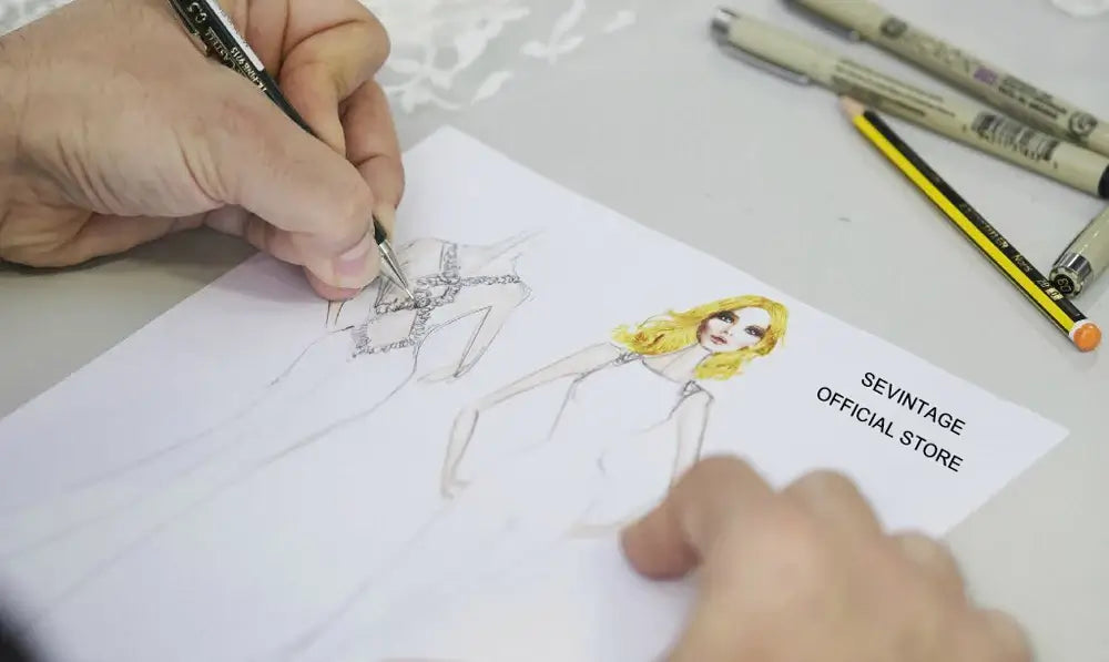 Women Elegant Pearl Wedding Dress Satin A-Line Gown