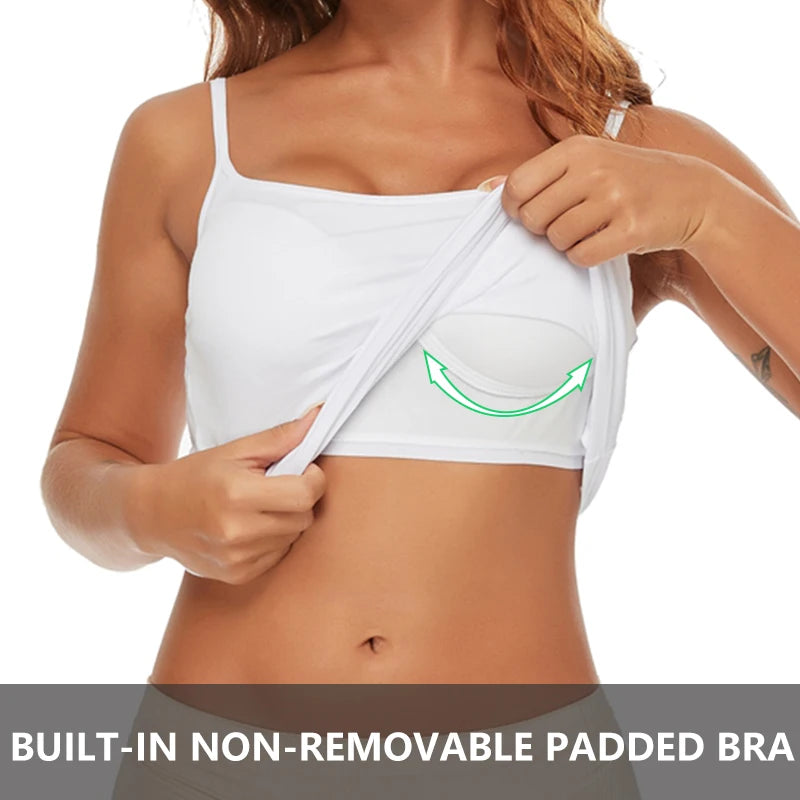 Breathable Yoga Camisole with Chest Pad