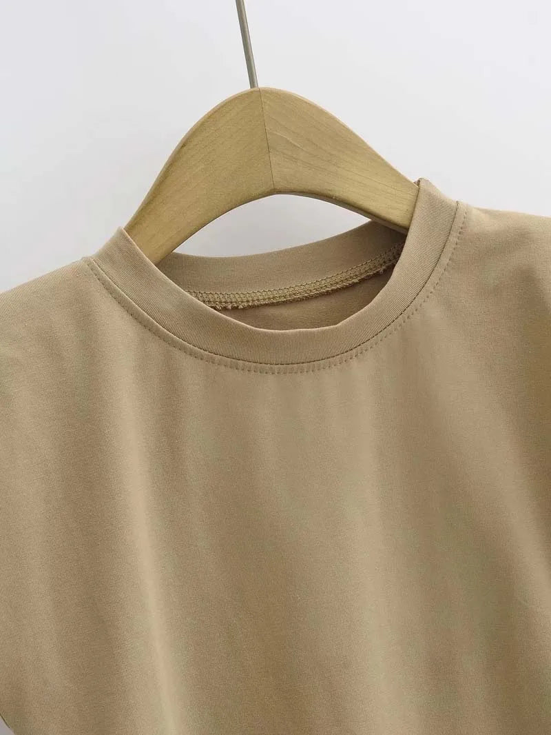 Women's Sleeveless Padded Shoulder Bodysuit – Summer Bodycon One-Piece