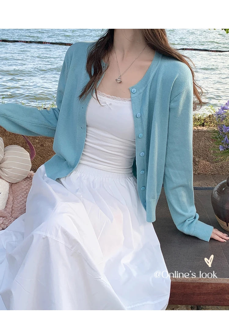 Women's Long Sleeve Knit Cardigan