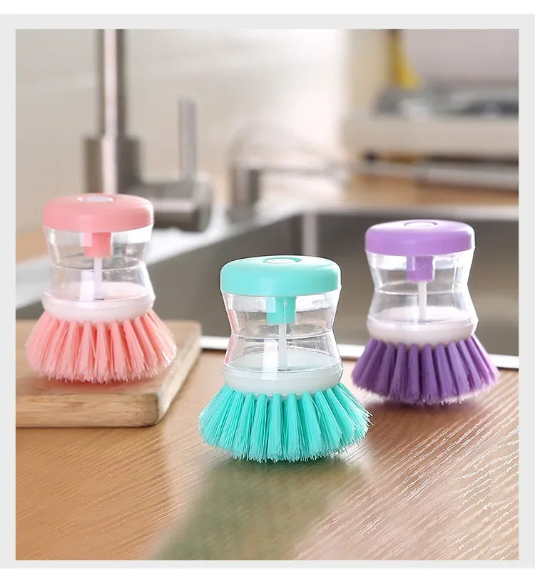 Dish Brush with Soap Dispenser