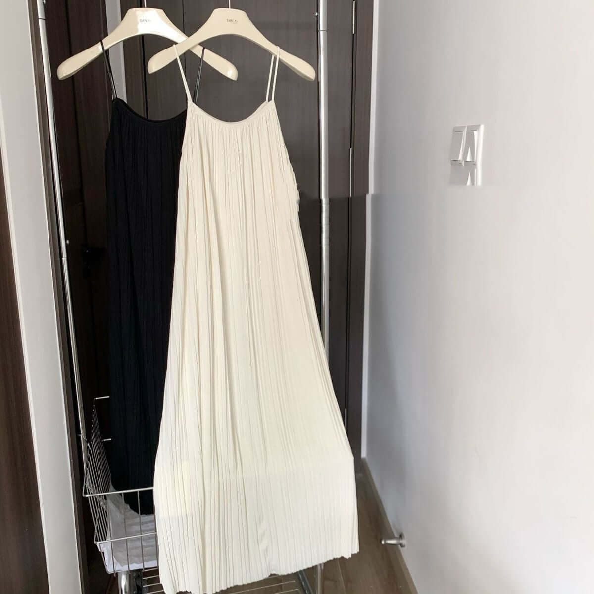 Women Plus Size Loose Spaghetti Strap Pajama Dress