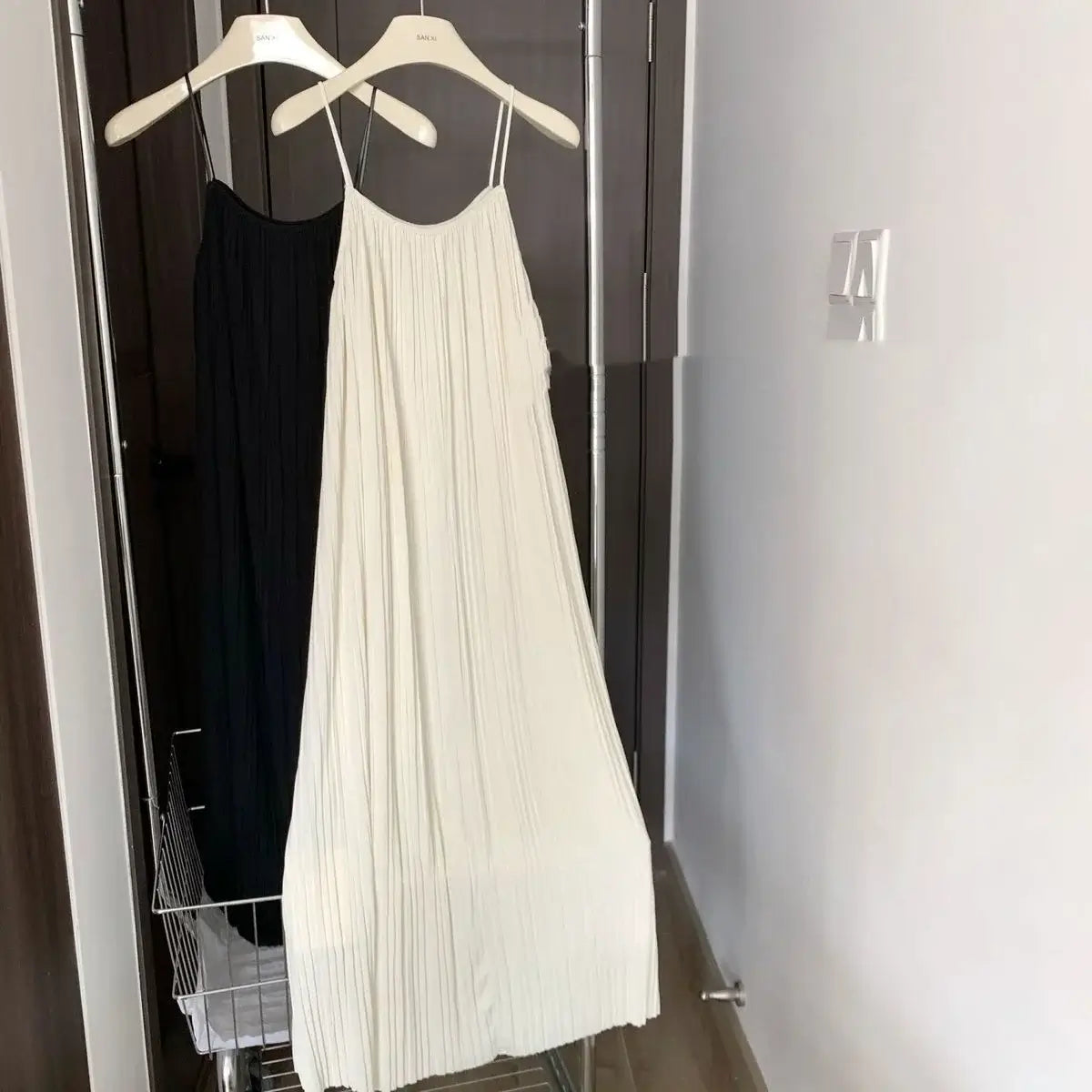 Women Plus Size Loose Spaghetti Strap Pajama Dress