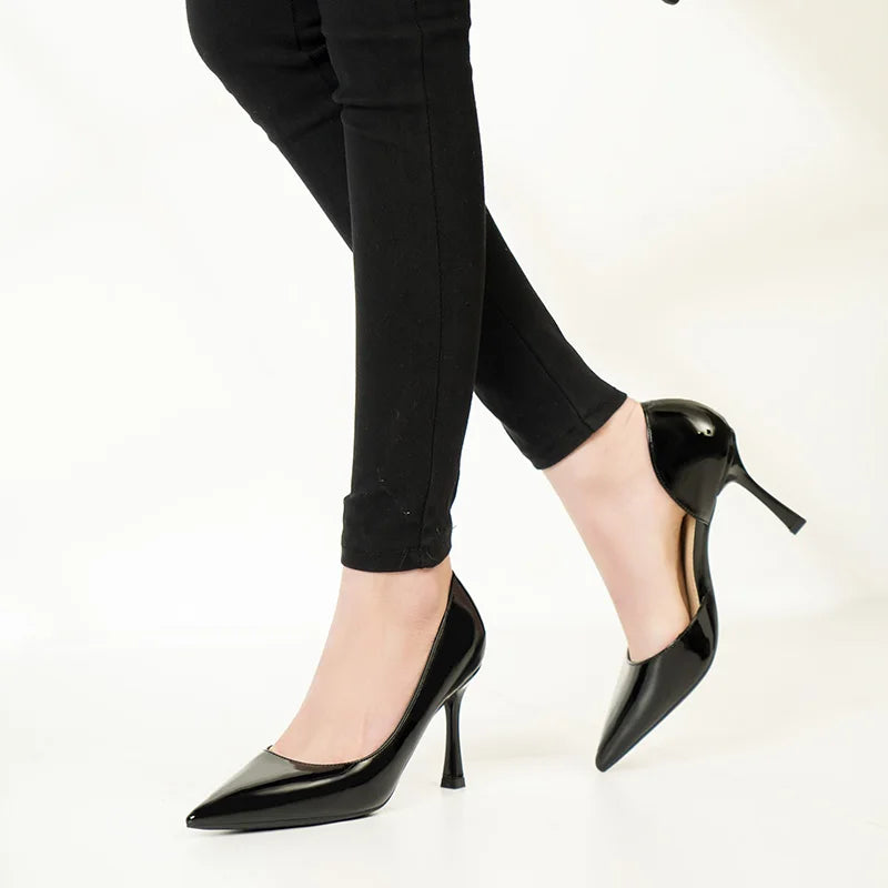 Fashion Women Pumps Patent Leather High Heels
