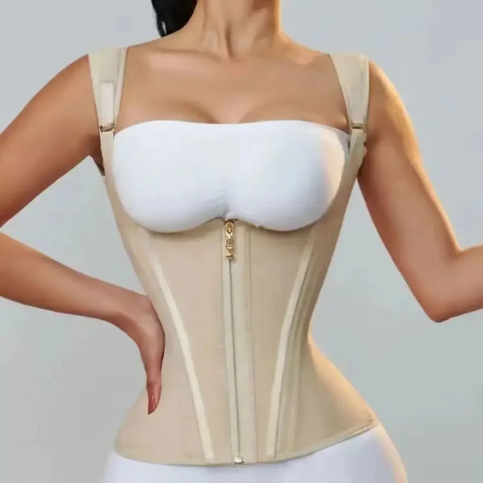 Women Zipper Waist Shaping Vest