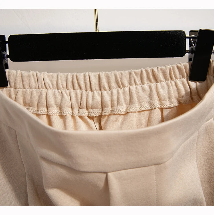 Women's Plus Size High Waist Pants – Autumn Winter