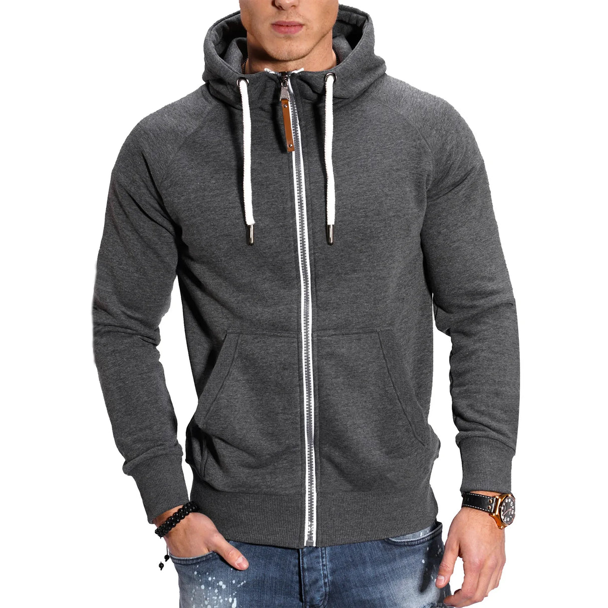 Men’s Zipper Hooded Sweatshirt