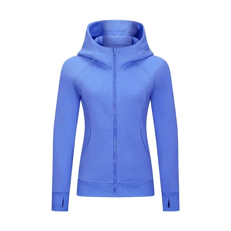 Women Thick Warm Hooded Sports Jacket