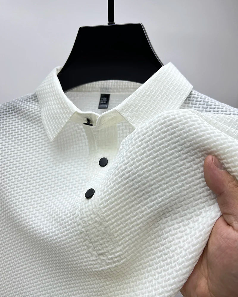 Men Ice Silk Polo Shirt