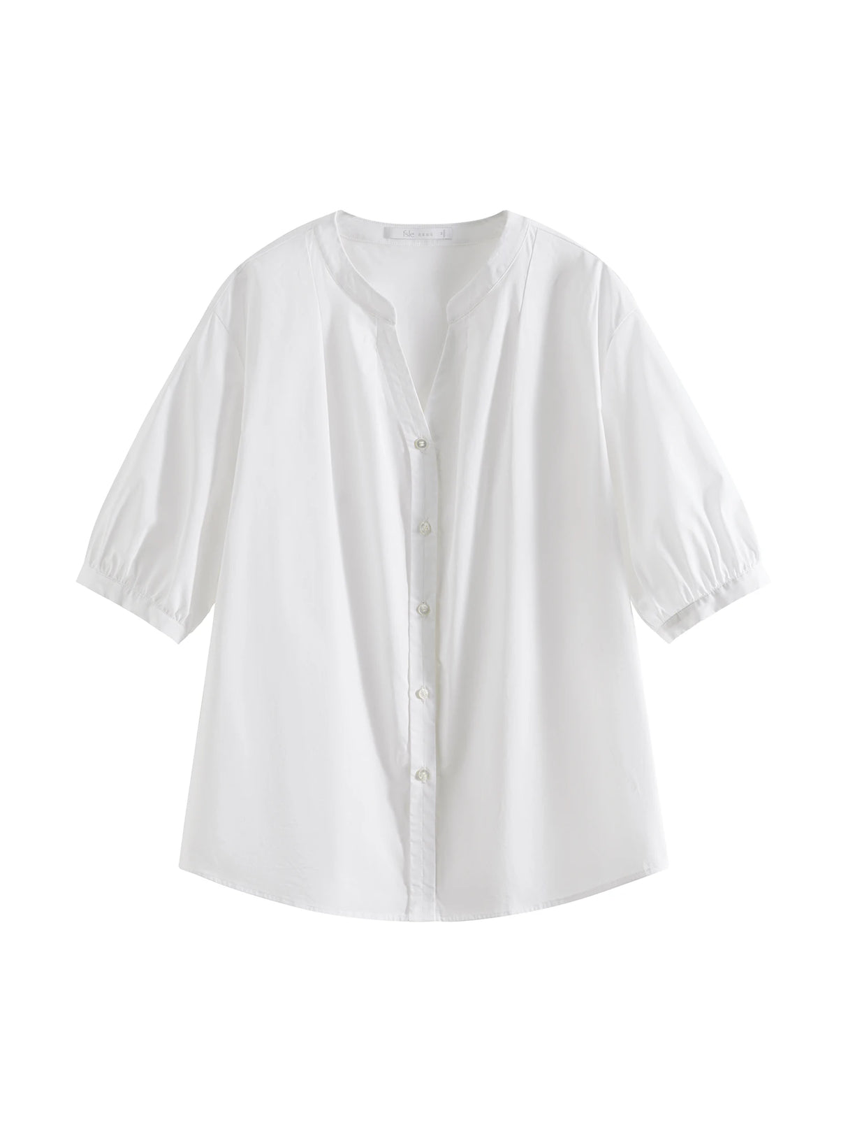 Women Pleated Office Relaxed Fit Blouse