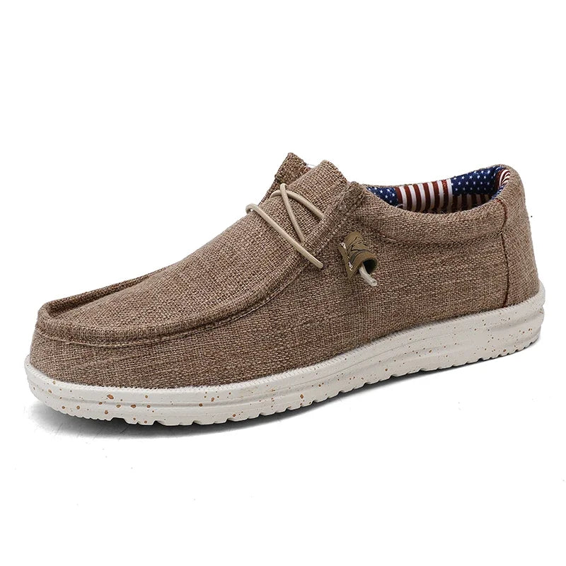 Men Casual Canvas Slip On Loafers