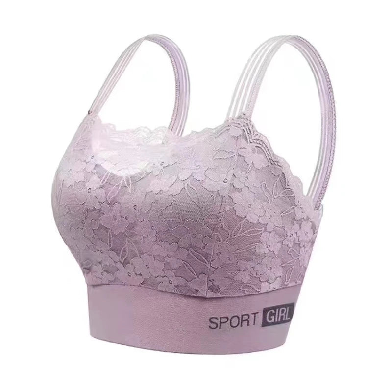 Seamless Lace Sports Bra