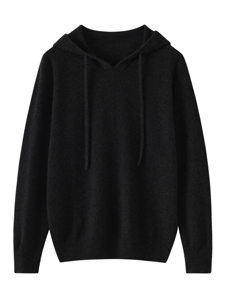 Women's 100% Cashmere Hooded Sweater