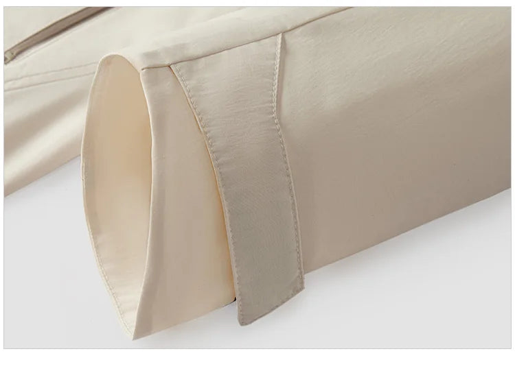 Women's Windproof Raglan Hooded Spring Jacket