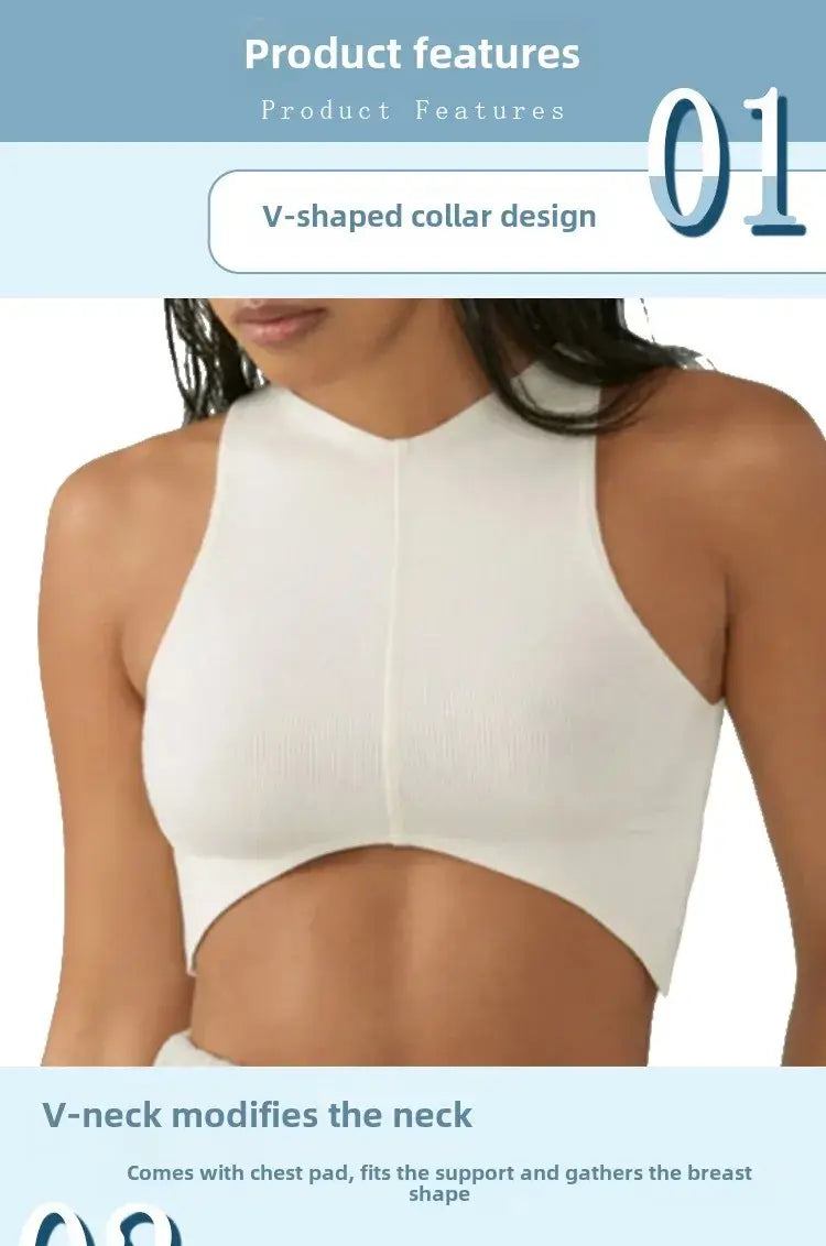 Women Shockproof Sports Bra Crop Tank