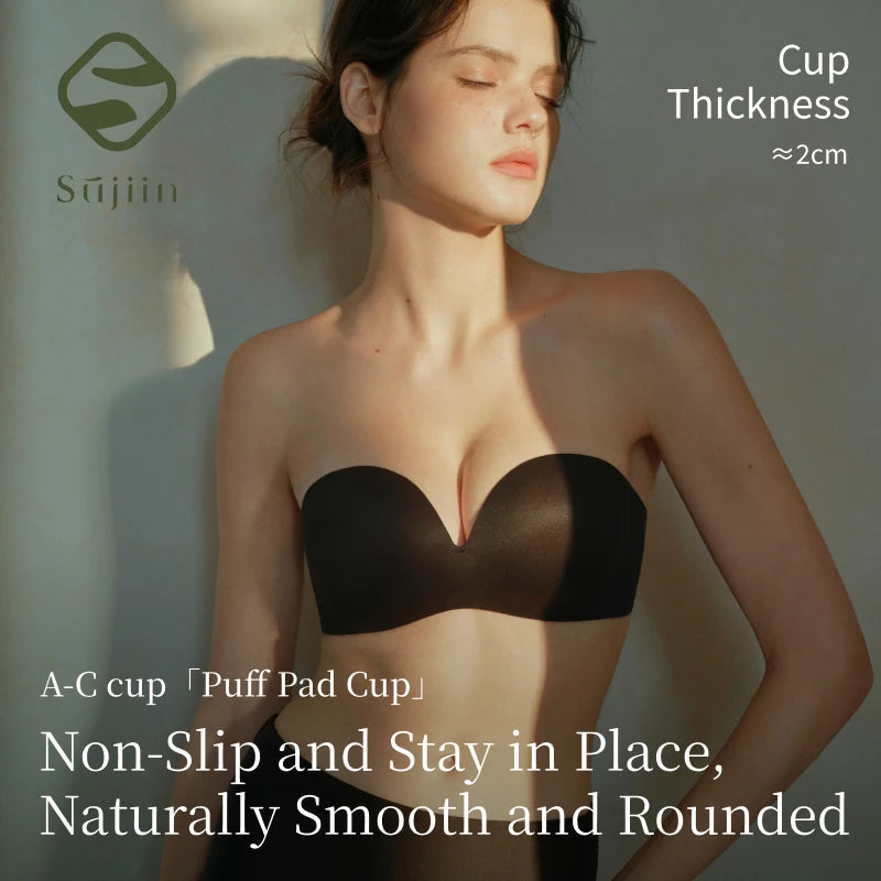 Women Invisible Strapless Bra