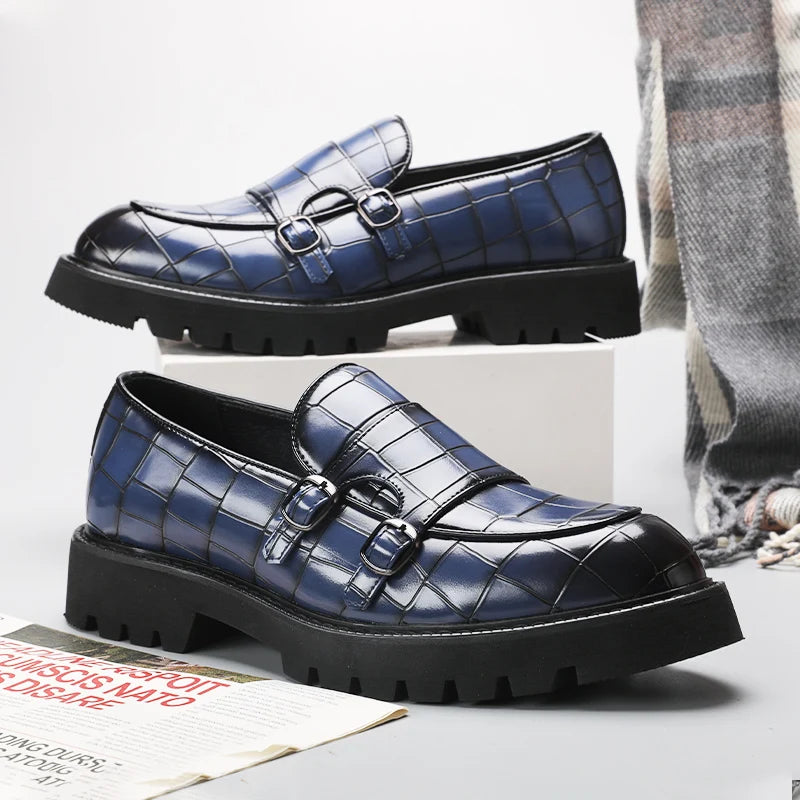 Men Platform Formal Leather Shoes