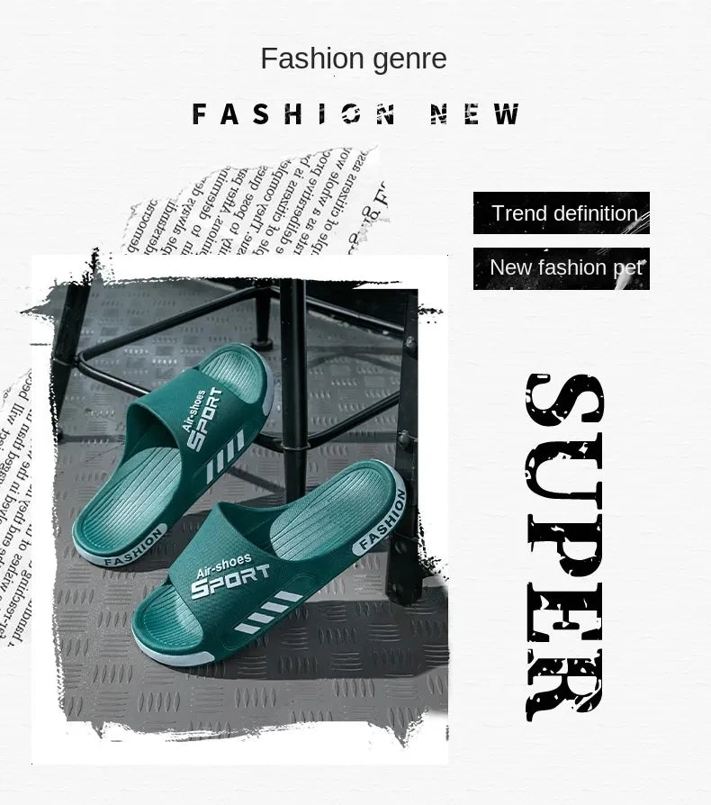 Men PVC Soft Sole Casual Beach Slides