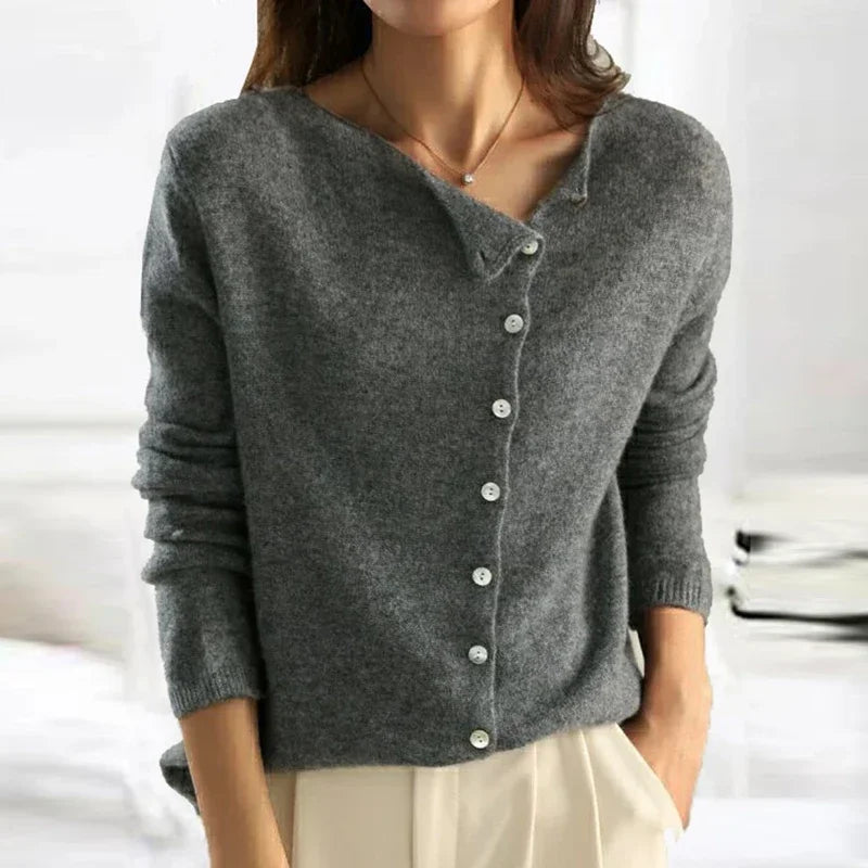 Women's Elegant Button Knit Cardigan