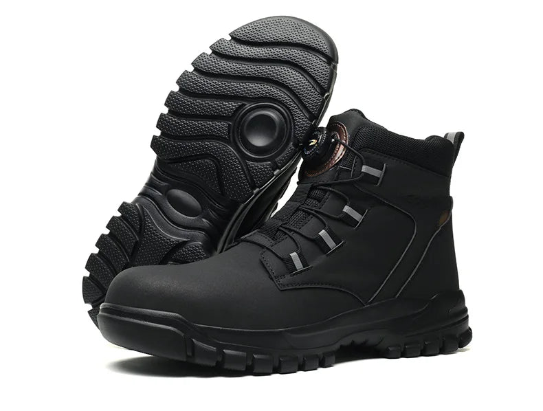 Men Waterproof Indestructible Steel Toe Boots