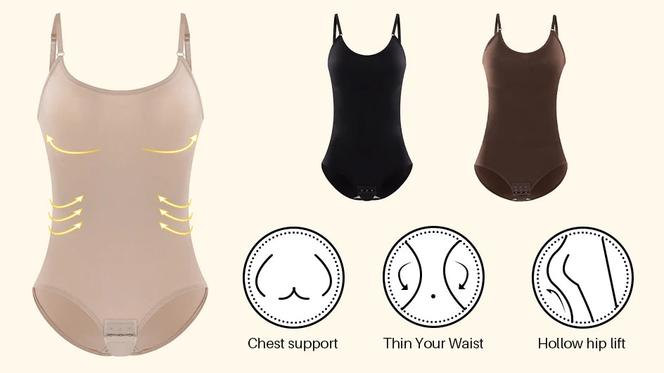 Women Open Crotch Slim Bodysuit