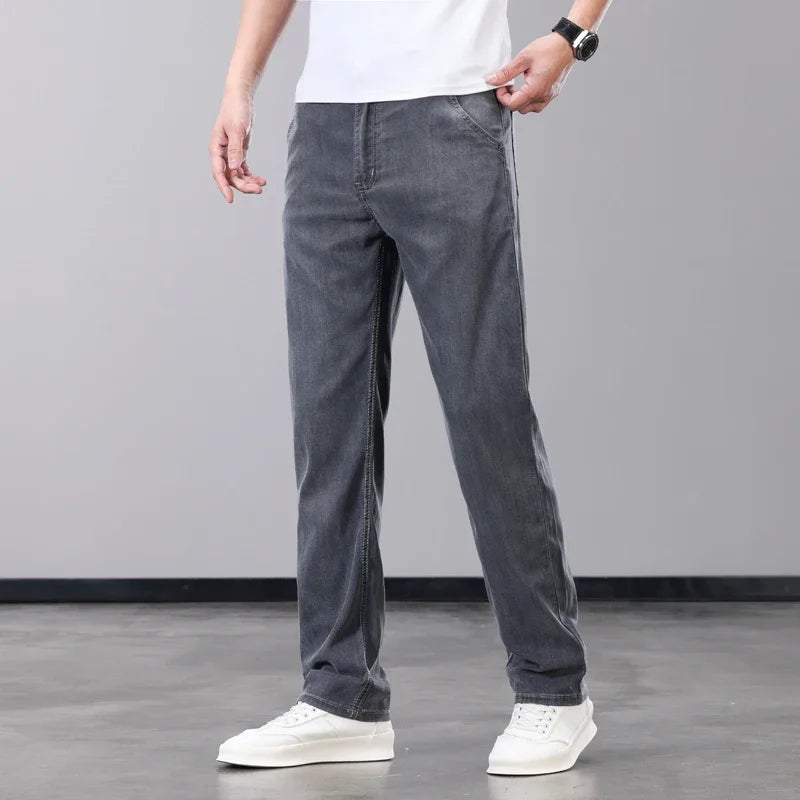 Men Thin Lyocell Jeans