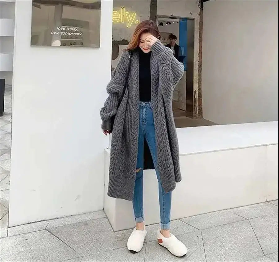 Women Hollow V-Neck Knit Cardigan