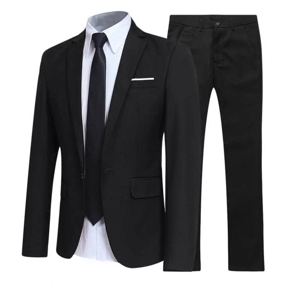 Men Slim Fit Business Dress Suit