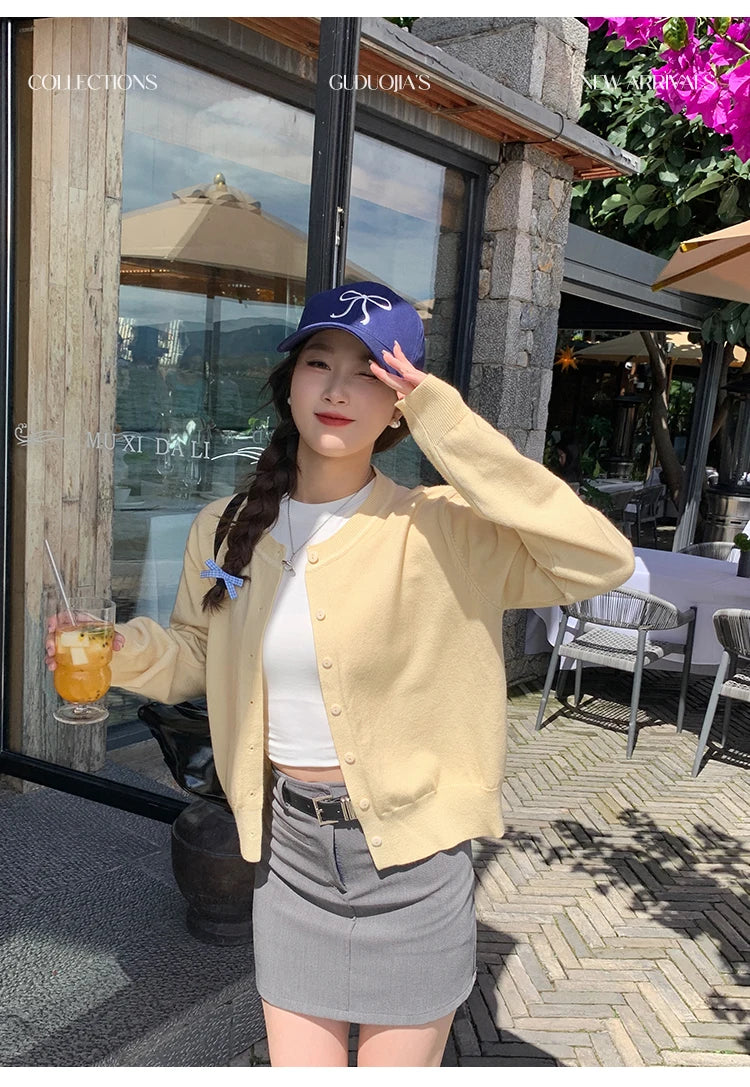 Women's Long Sleeve Knit Cardigan