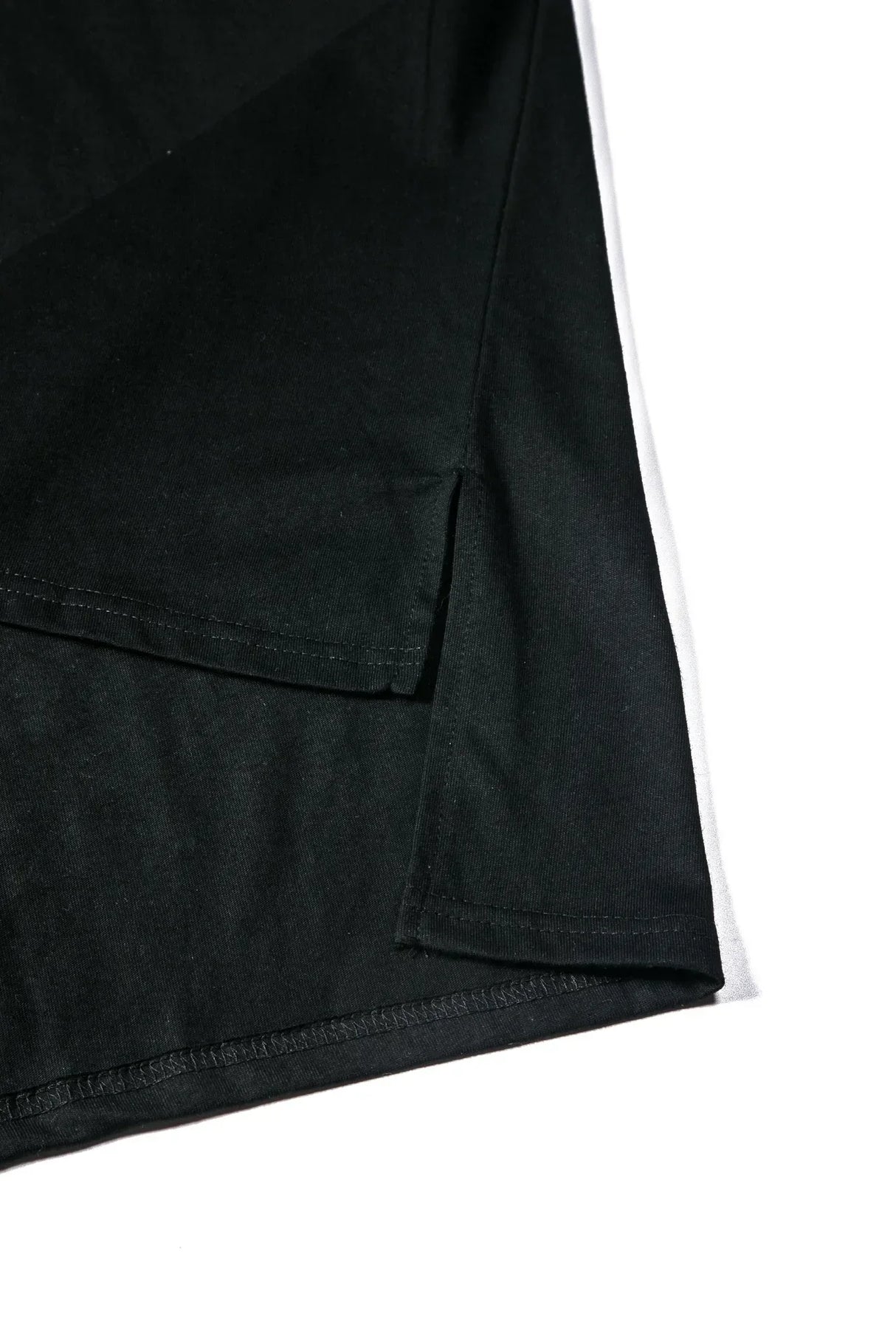 Men Long Hem Streetwear Tee