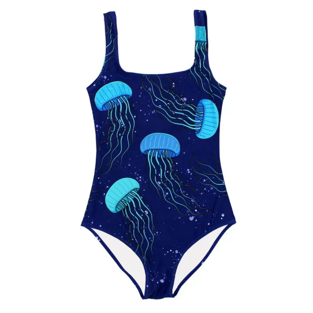 Simple Print Swimsuit
