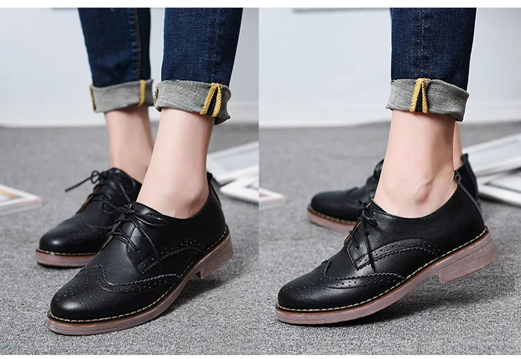 Women Brogue Flats – 2025