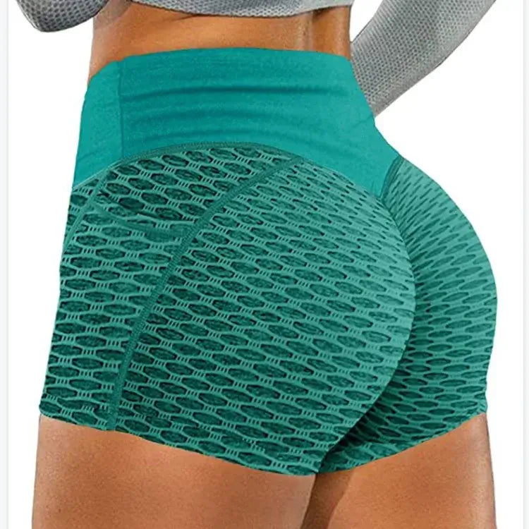 Women Honeycomb Yoga Shorts