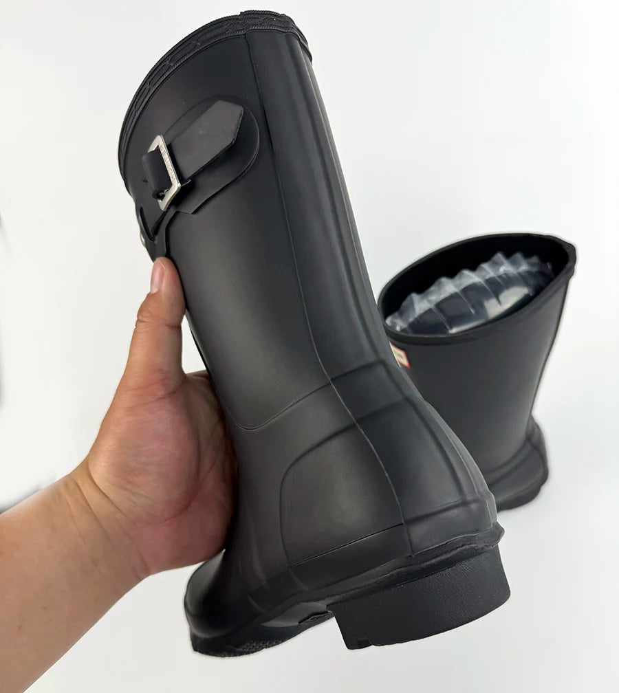 Women Mid Calf Boots Embroidered Leather