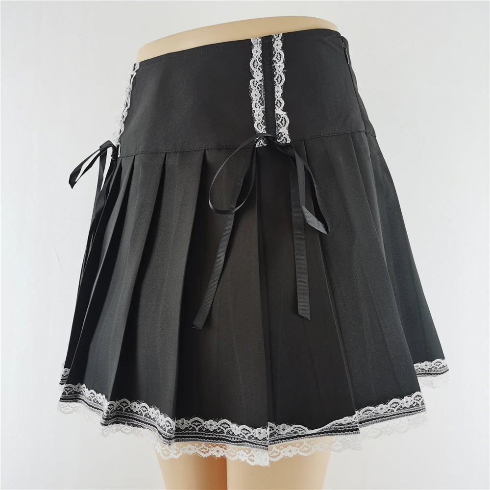 Women Gothic Patchwork Mini Skirt