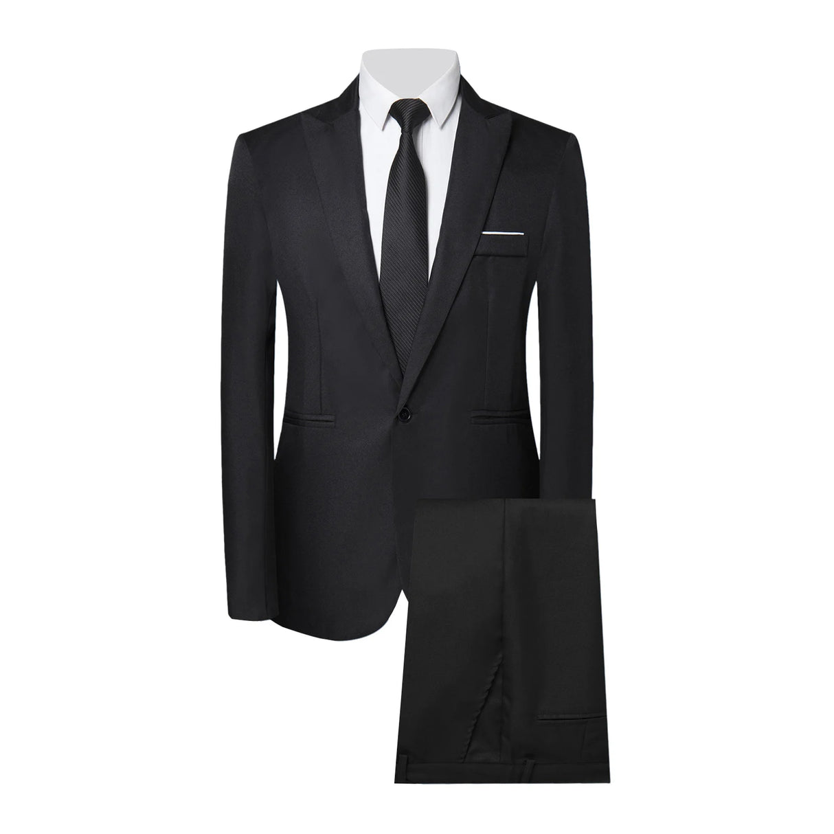 Men Slim Fit Tailored Business Suit