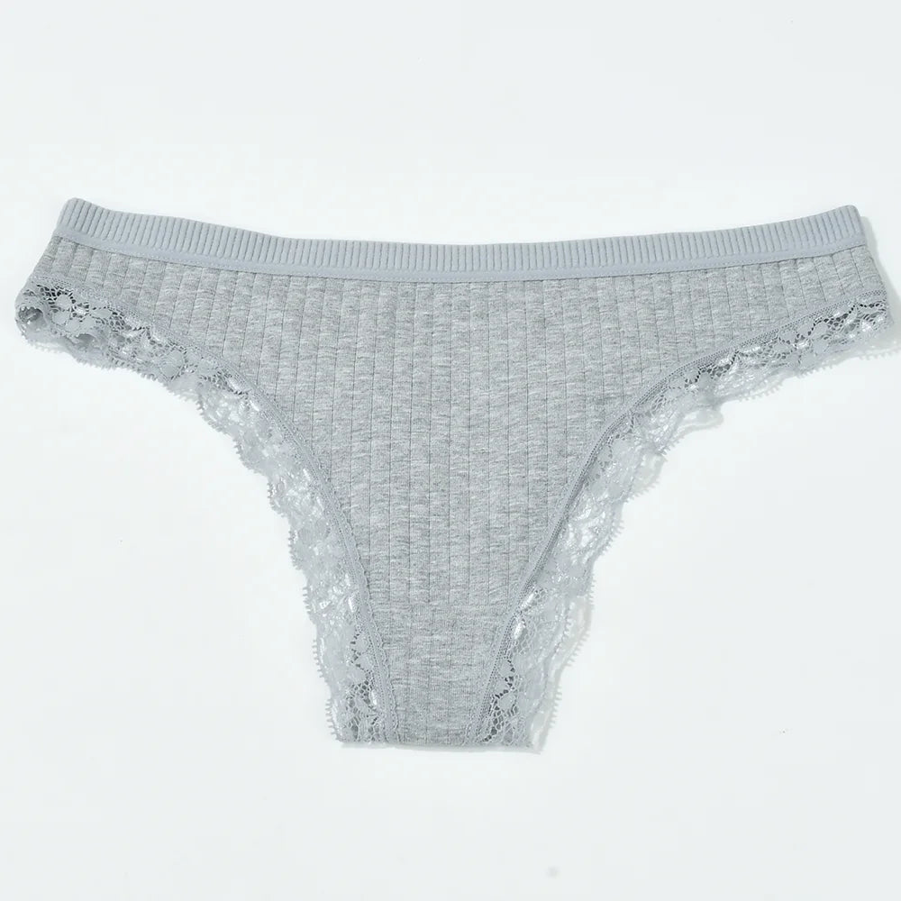 Women Mid-Rise Lace Thong