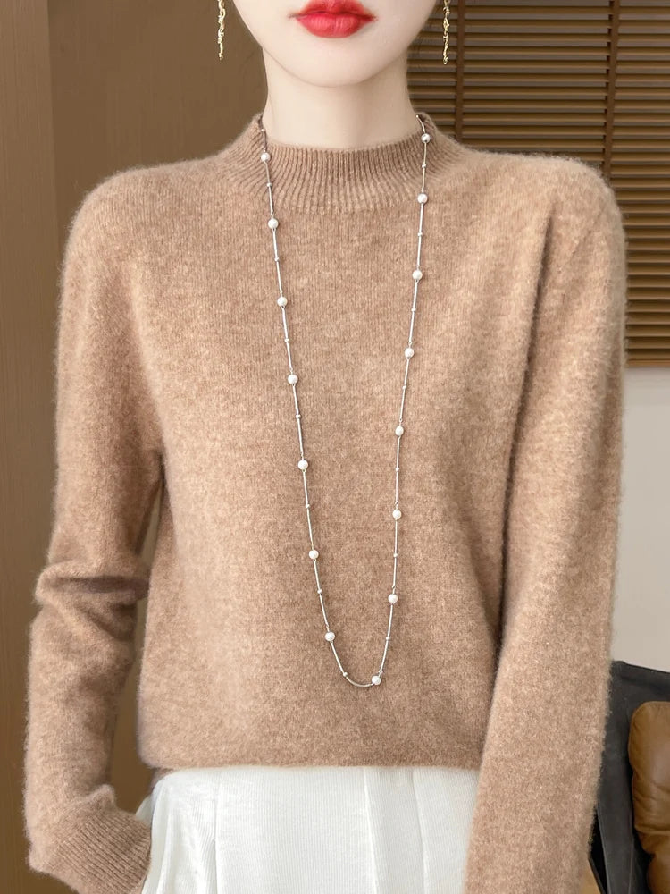 Women's Merino Wool Knit Pullover