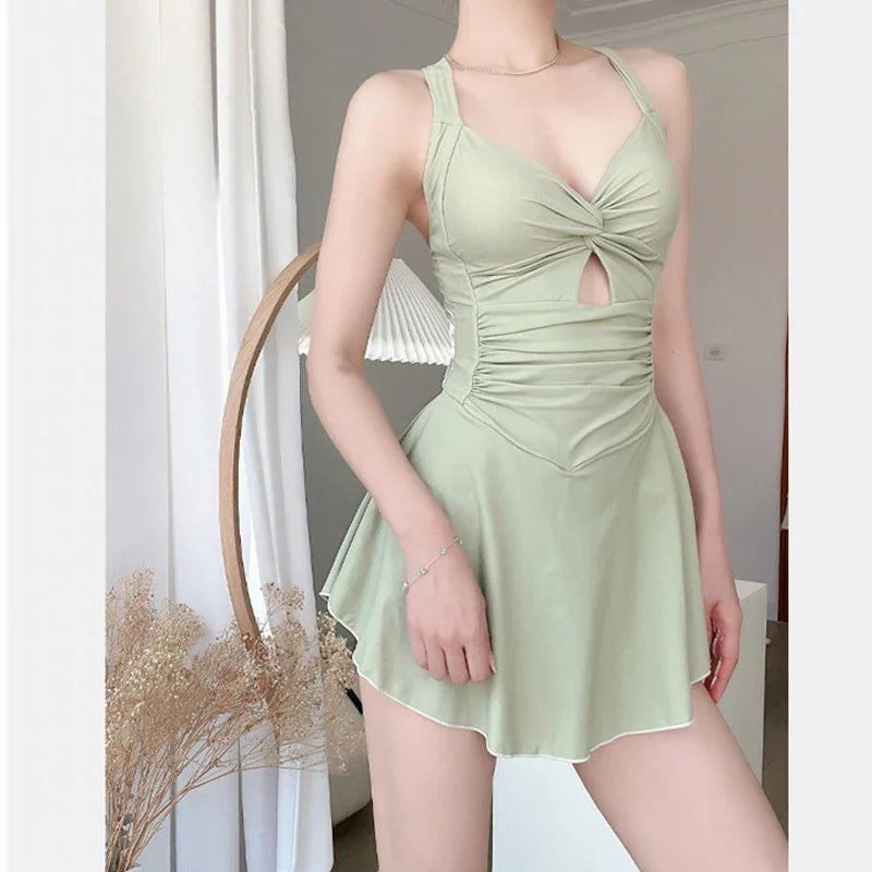 Women Halter High Waist Swimsuit