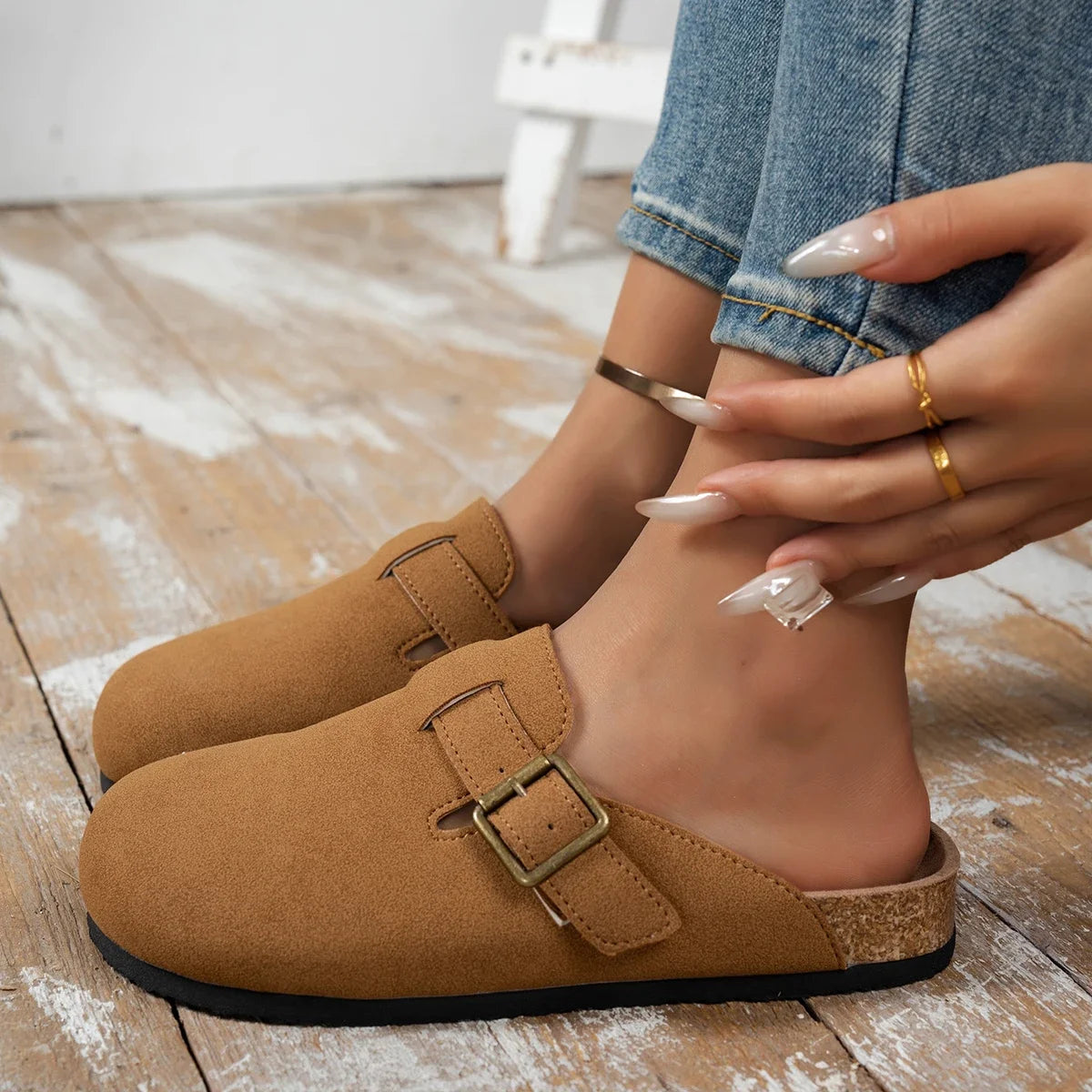 Women Mid Calf Boots Low Heel Snow Boots