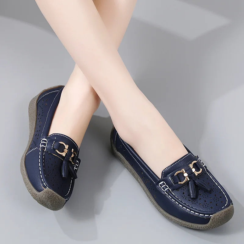 Round Toe Nurse Loafers – Soft Sole & Non-slip 2025