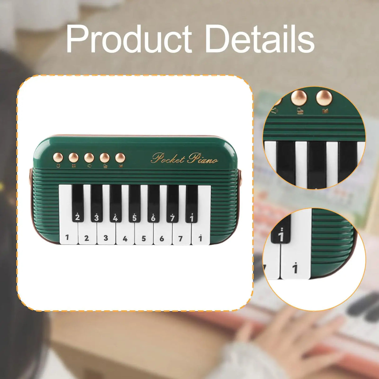 Kids Mini Piano Keyboard Learning Toy